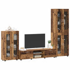 TV-Schrankset mit Schubladen FLORIN 3 pcs Altholz Holzwerkstoff
