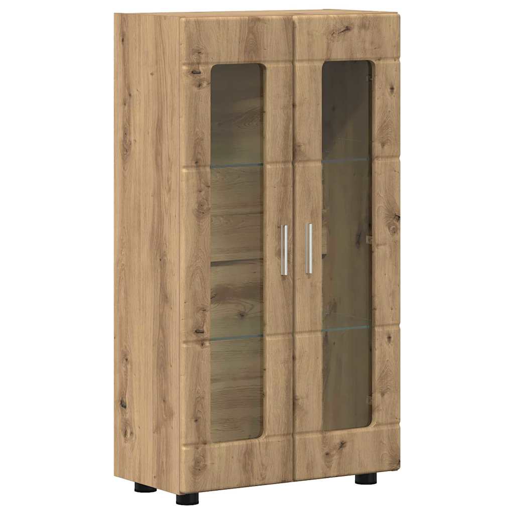 TV-Schrankset mit Tür FLORIN 3 pcs Artisan-Eiche Holzwerkstoff