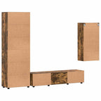 TV-Schrankset FLORIN 3 pcs Geräucherte Eiche Holzwerkstoff