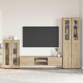 TV-Schrankset mit Regal FLORIN 3 pcs Sonoma-Eiche Holzwerkstoff