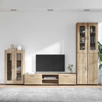 TV-Schrankset mit Regal FLORIN 3 pcs Sonoma-Eiche Holzwerkstoff
