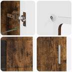 TV-Schrankset FLORIN 3 pcs Geräucherte Eiche Holzwerkstoff