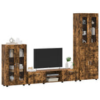 TV-Schrankset FLORIN 3 pcs Geräucherte Eiche Holzwerkstoff