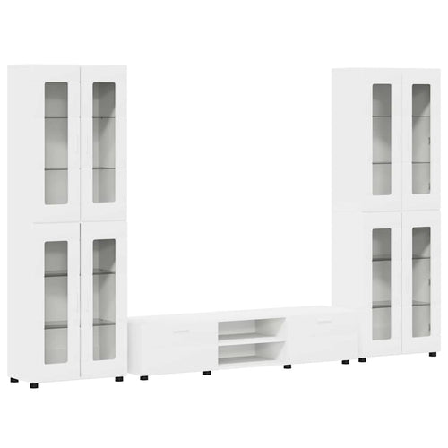 TV-Schrankset mit Schubladen FLORIN 3 pcs Weiß Holzwerkstoff