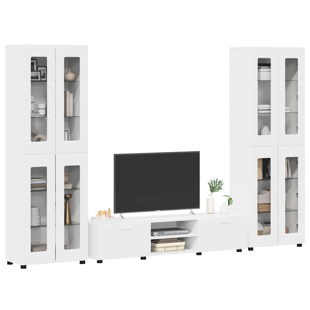 TV-Schrankset mit Schubladen FLORIN 3 pcs Weiß Holzwerkstoff