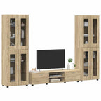 TV-Schrankset mit Regal FLORIN 3 pcs Sonoma-Eiche Holzwerkstoff