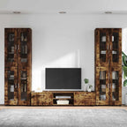 TV-Schrankset FLORIN 3 pcs Geräucherte Eiche Holzwerkstoff