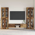 TV-Schrankset mit Schubladen FLORIN 3 pcs Altholz Holzwerkstoff