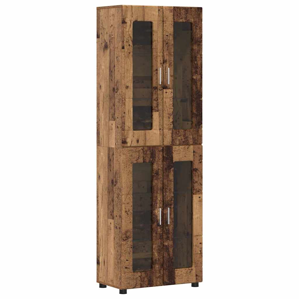 TV-Schrankset mit Schubladen FLORIN 3 pcs Altholz Holzwerkstoff