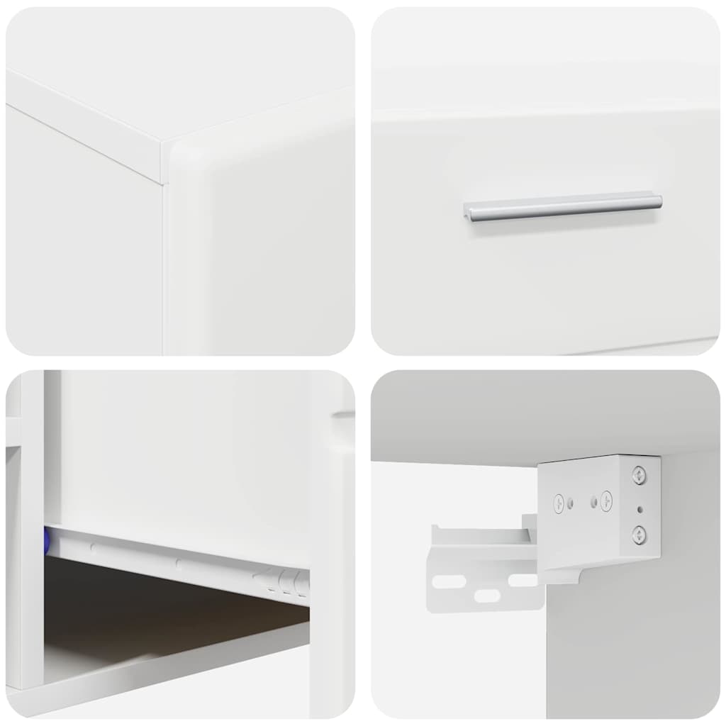 TV-Schrankset mit Schubladen FLORIN 3 pcs Weiß Holzwerkstoff