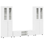 TV-Schrankset mit Schubladen FLORIN 3 pcs Weiß Holzwerkstoff