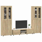 TV-Schrankset mit Regal FLORIN 3 pcs Sonoma-Eiche Holzwerkstoff