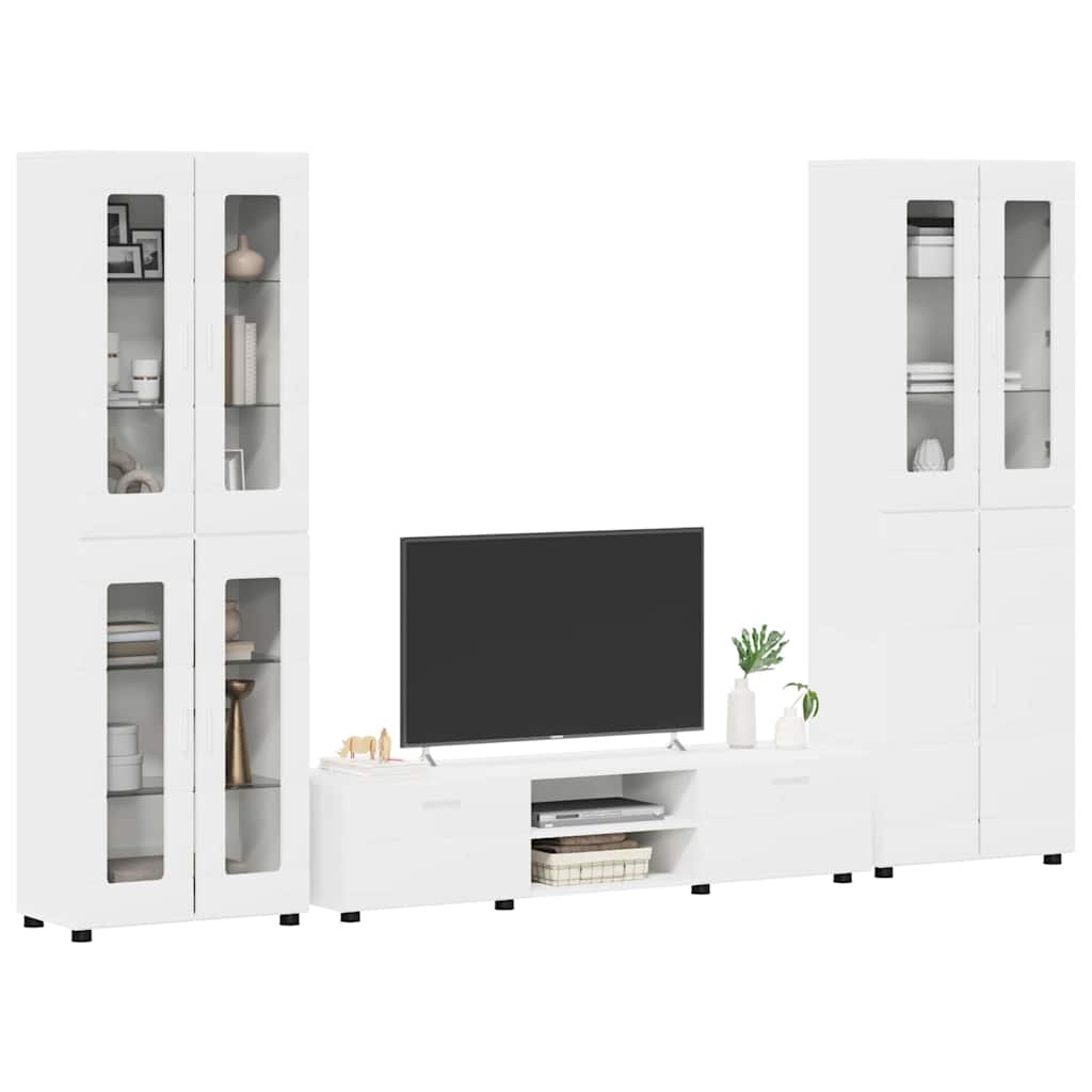 TV-Schrankset mit Schubladen FLORIN 3 pcs Weiß Holzwerkstoff