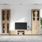 TV-Schrankset mit Regal FLORIN 3 pcs Sonoma-Eiche Holzwerkstoff