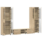 TV-Schrankset mit Regal FLORIN 3 pcs Sonoma-Eiche Holzwerkstoff