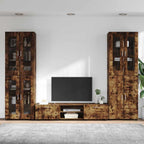 TV-Schrankset FLORIN 3 pcs Geräucherte Eiche Holzwerkstoff