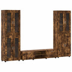 TV-Schrankset FLORIN 3 pcs Geräucherte Eiche Holzwerkstoff