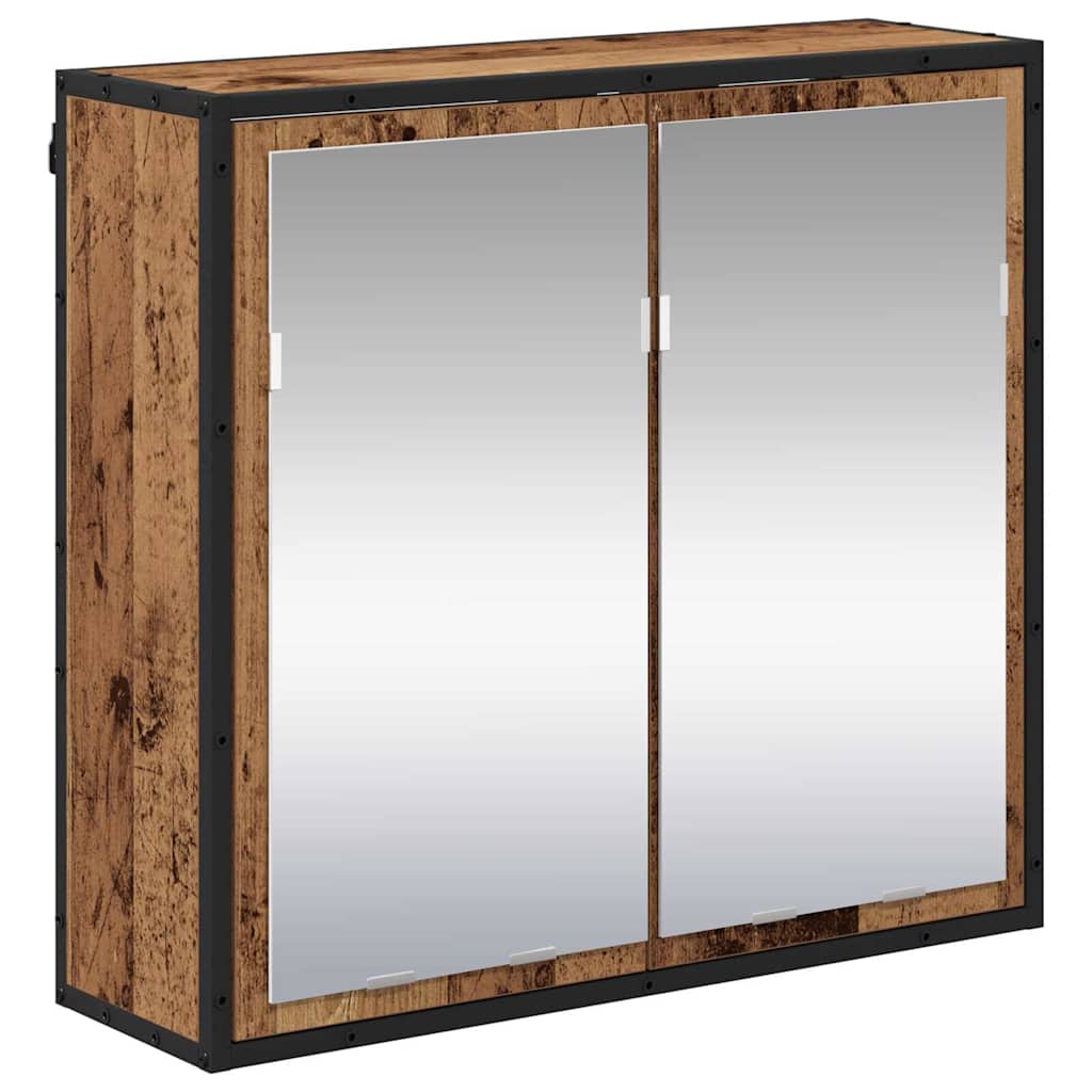 Badezimmermöbel-Set mit Schubladen 4 pcs Altholz Holzwerkstoff