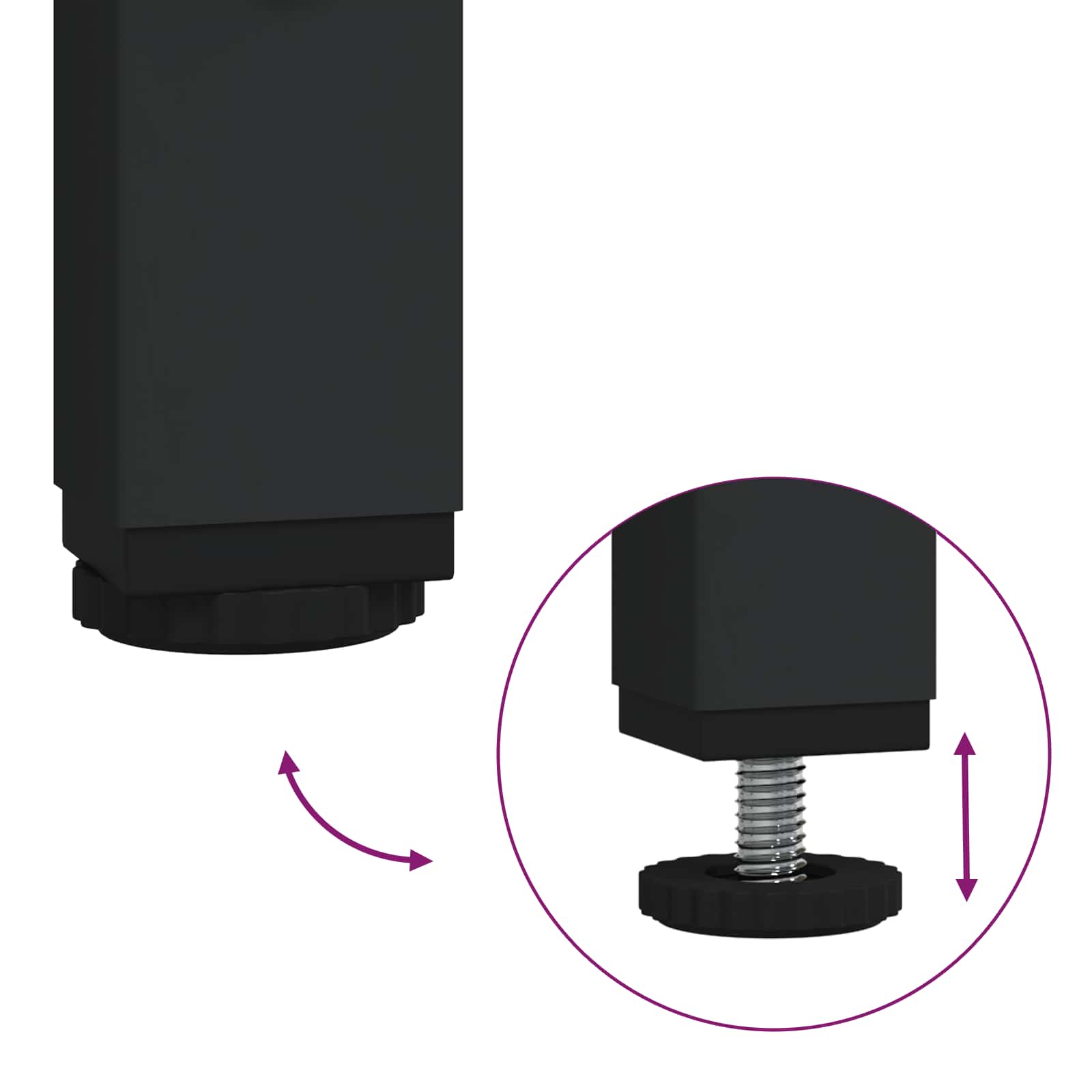 Badezimmermöbel-Set 3 pcs Schwarz Eichen-Optik Holzwerkstoff