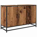 Badezimmermöbel-Set mit Regal 3 pcs Altholz Holzwerkstoff