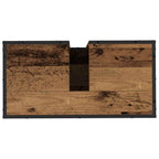 Badezimmermöbel-Set mit Regal 2 pcs Altholz Holzwerkstoff