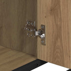 Badezimmermöbel-Set mit Regal 2 pcs Artisan-Eiche Holzwerkstoff
