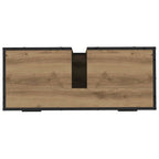 Badezimmermöbel-Set mit Regal 2 pcs Artisan-Eiche Holzwerkstoff