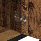 Badezimmermöbel-Set mit Schubladen 2 pcs Altholz Holzwerkstoff