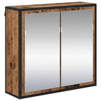 Badezimmermöbel-Set mit Regal 2 pcs Altholz Holzwerkstoff