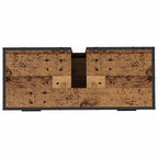 Badezimmermöbel-Set mit Schubladen 3 pcs Altholz Holzwerkstoff
