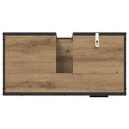 Badezimmermöbel-Set mit Regal 2 pcs Artisan-Eiche Holzwerkstoff