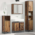 Badezimmermöbel-Set mit Schubladen 3 pcs Altholz Holzwerkstoff