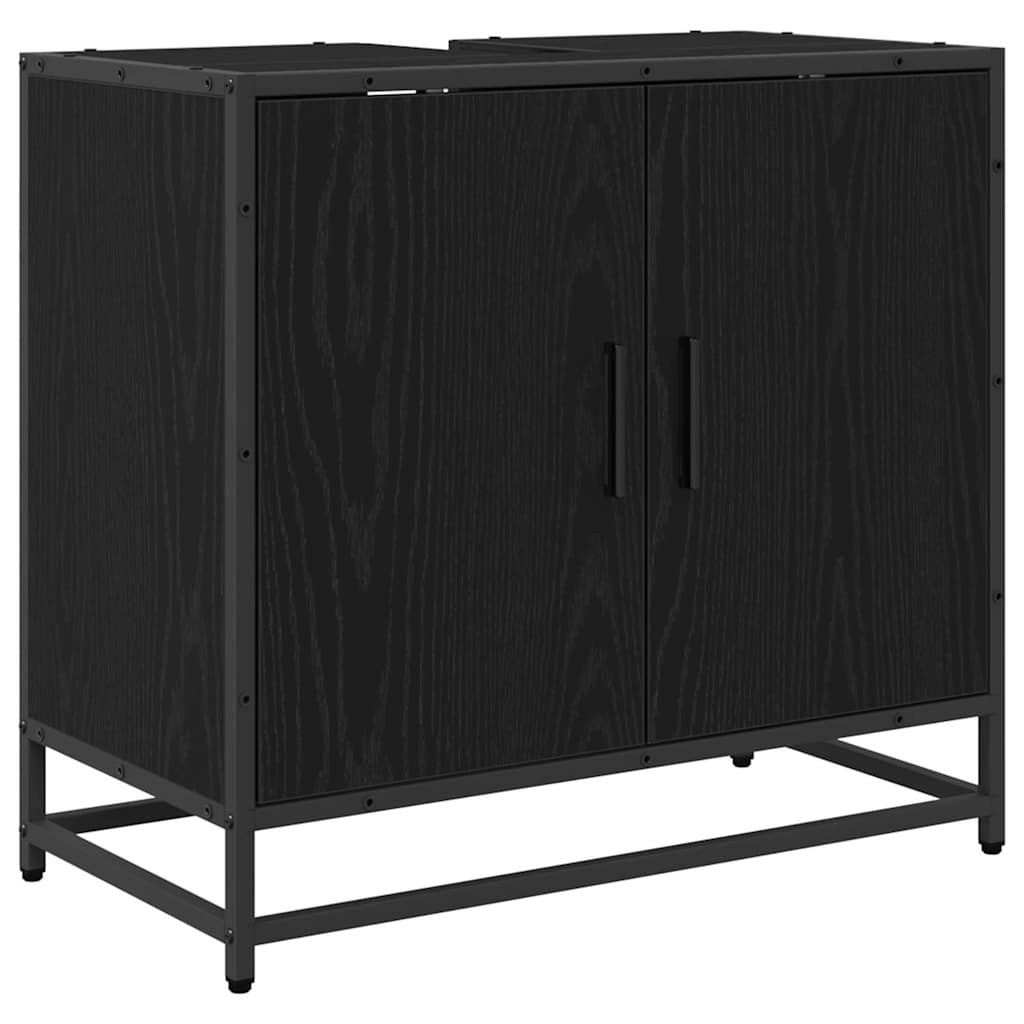 Badezimmermöbel-Set mit Regal 3 pcs Artisan-Eiche Holzwerkstoff