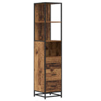 Badezimmermöbel Set mit Schubladen 4 pcs Altholz Holzwerkstoff