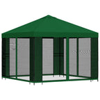 Garten Pavillon mit Seitenwänden 3 x 3 m Grün