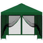 Garten Pavillon mit Seitenwänden 3 x 3 m Grün