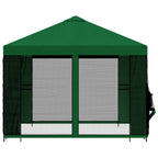 Garten Pavillon mit Seitenwänden 3 x 3 m Grün