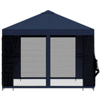 Garten Pavillon mit Seitenwänden 3 x 3 m Blau