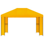 Pavillon 4 x 3 m Gelb Polyester und Stahl 190 gsm