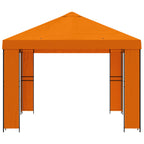 Pavillon 4 x 3 m Orange Polyester und Stahl 190 gsm