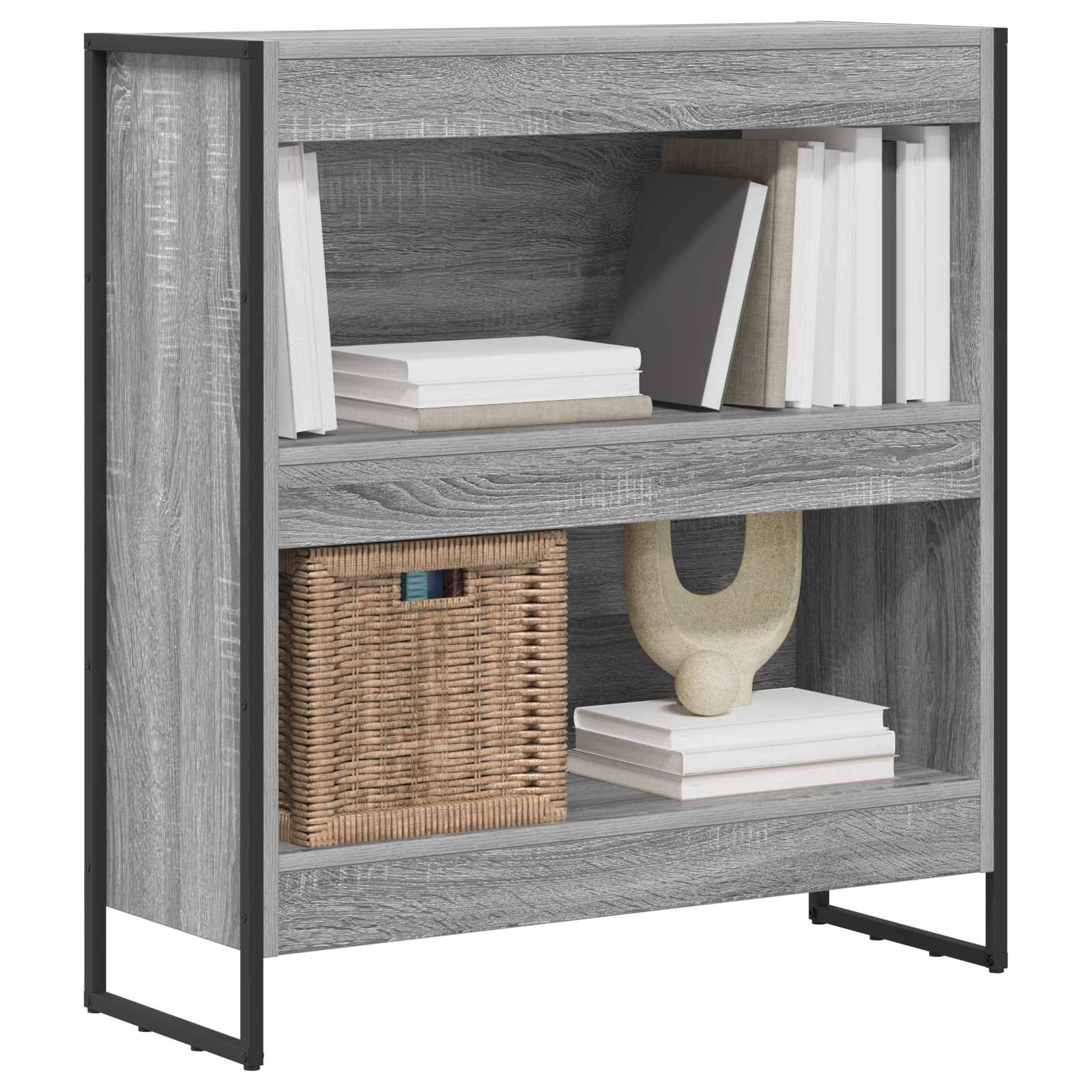 Bücherregal Graues Sonoma 80 x 30 x 86,5 cm Holzwerkstoff