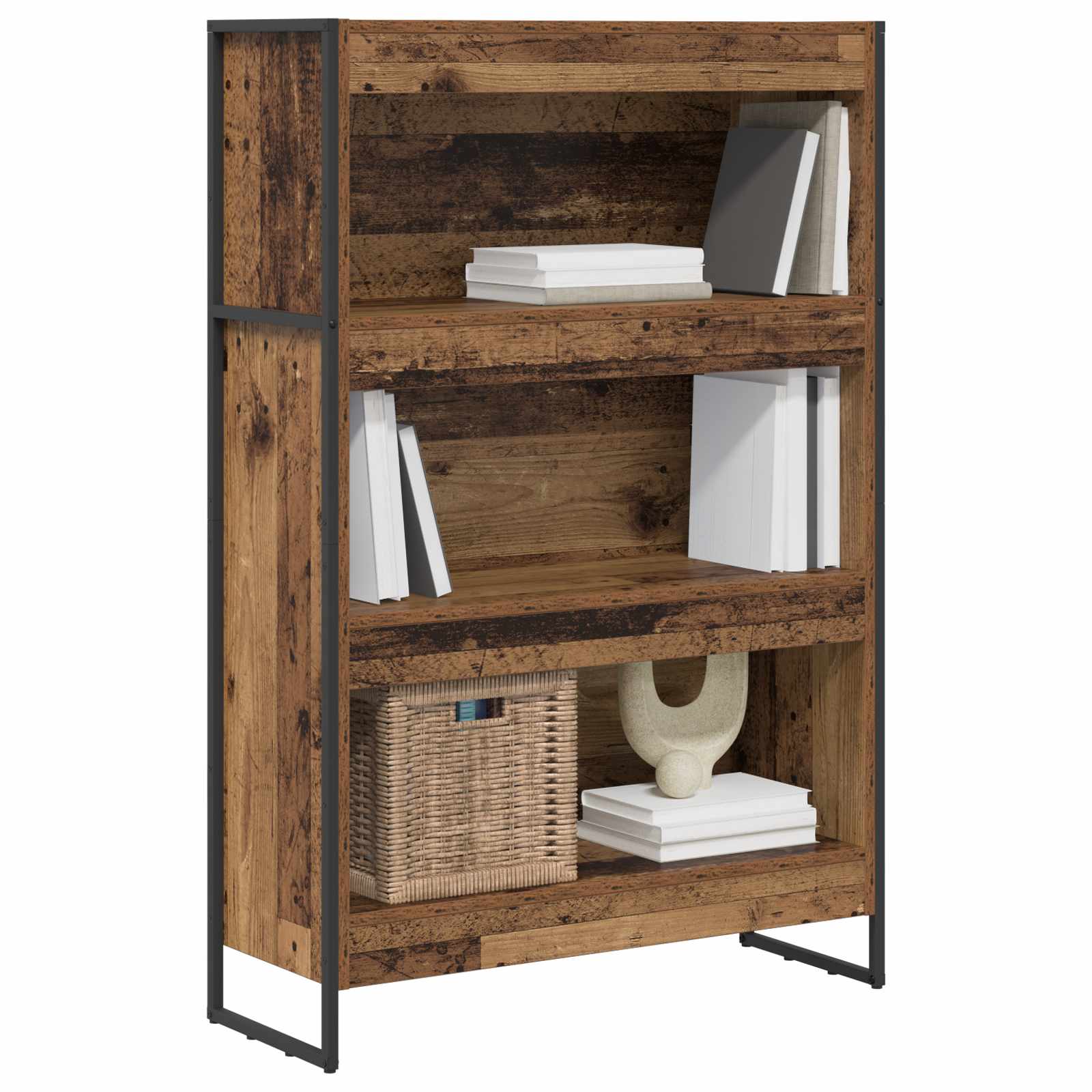 Bücherregal Altholz 80 x 30 x 121 cm Holzwerkstoff