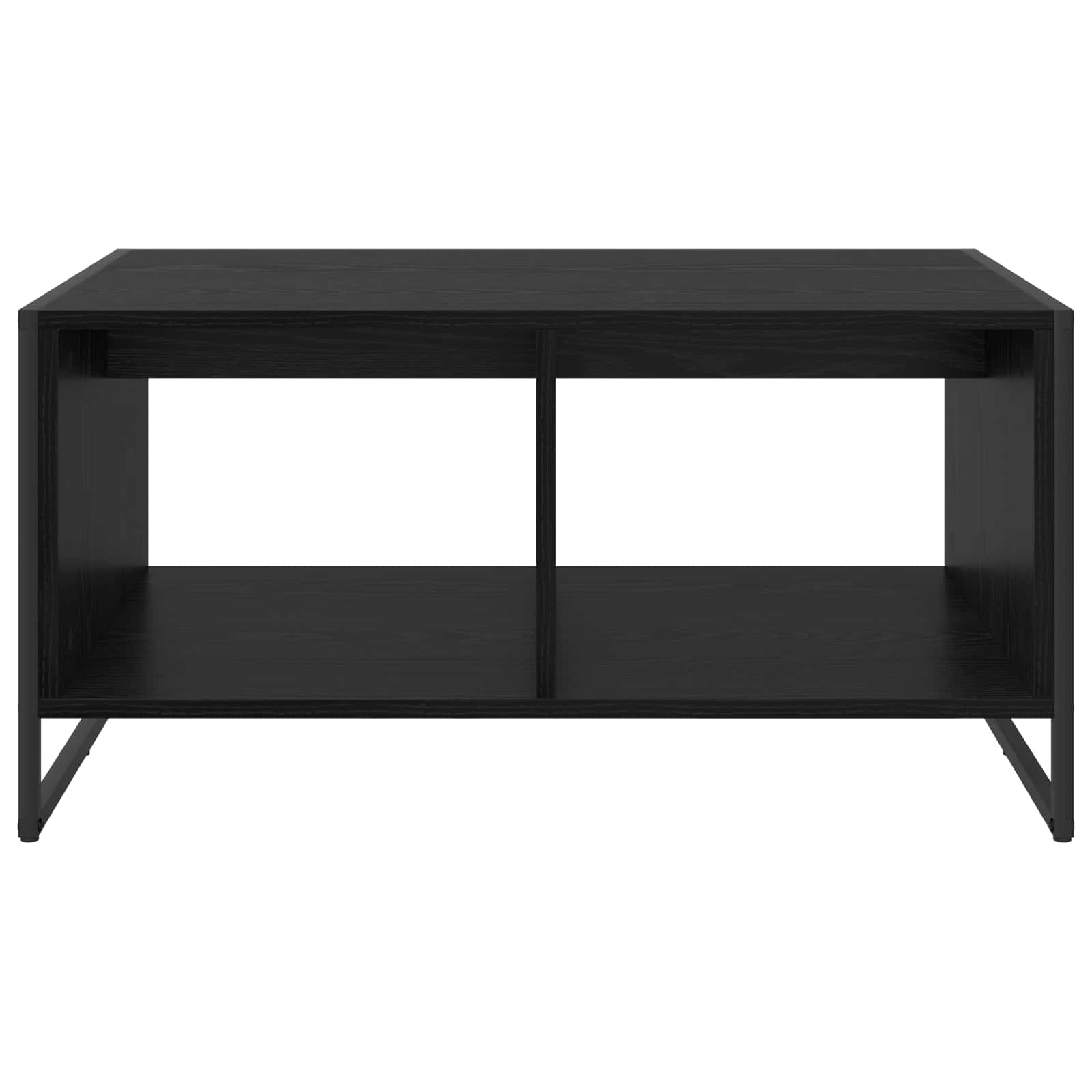 Couchtisch Schwarz Eichen-Optik 80 x 50 x 40 cm Holzwerkstoff