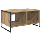 Couchtisch Kunsthandwerk Eiche 80 x 50 x 40 cm Holzwerkstoff
