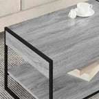 Couchtisch Graues Sonoma 80 x 50 x 40 cm Holzwerkstoff