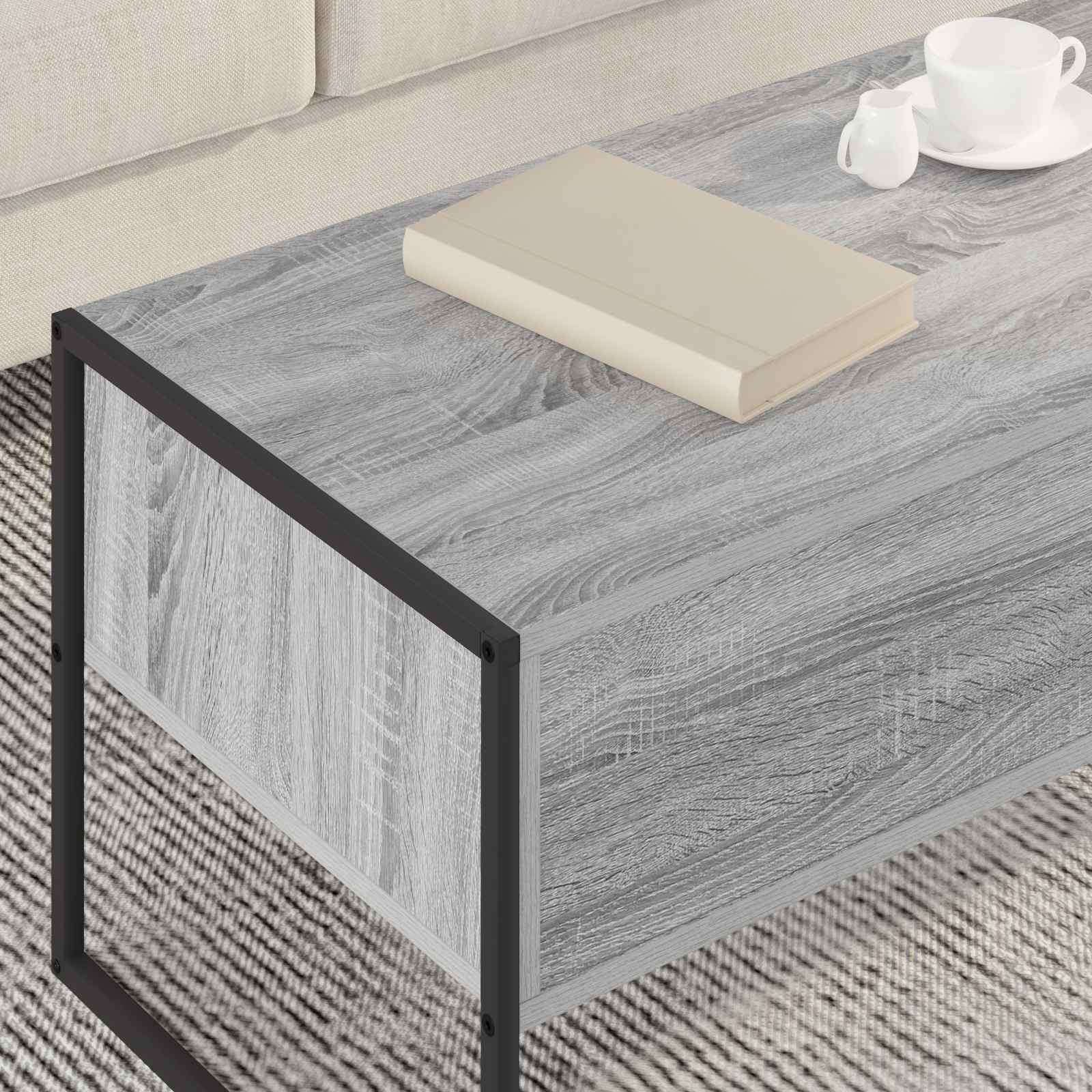 Couchtisch Graues Sonoma 100 x 46 x 40 cm Holzwerkstoff