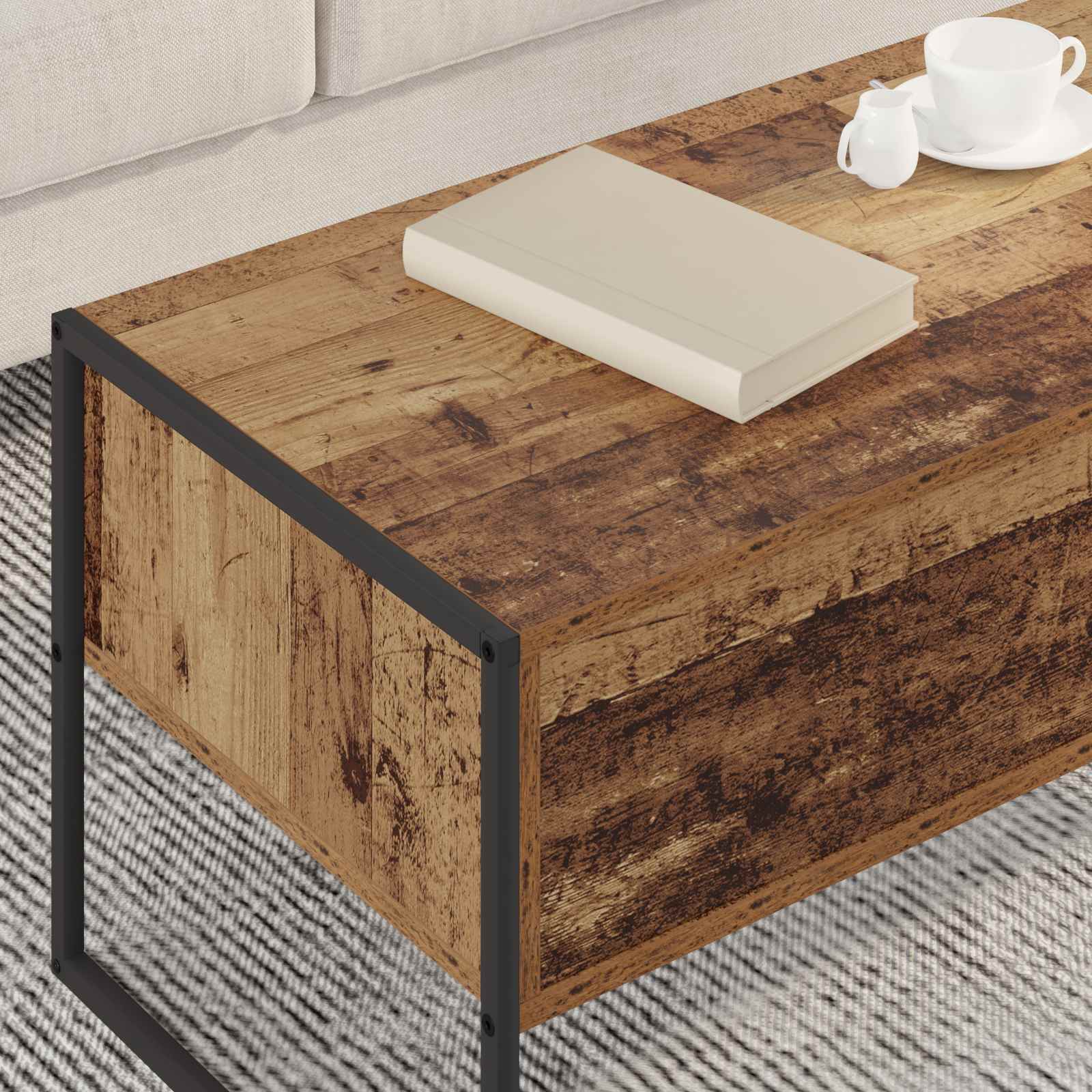 Couchtisch Altholz 100 x 46 x 40 cm Holzwerkstoff