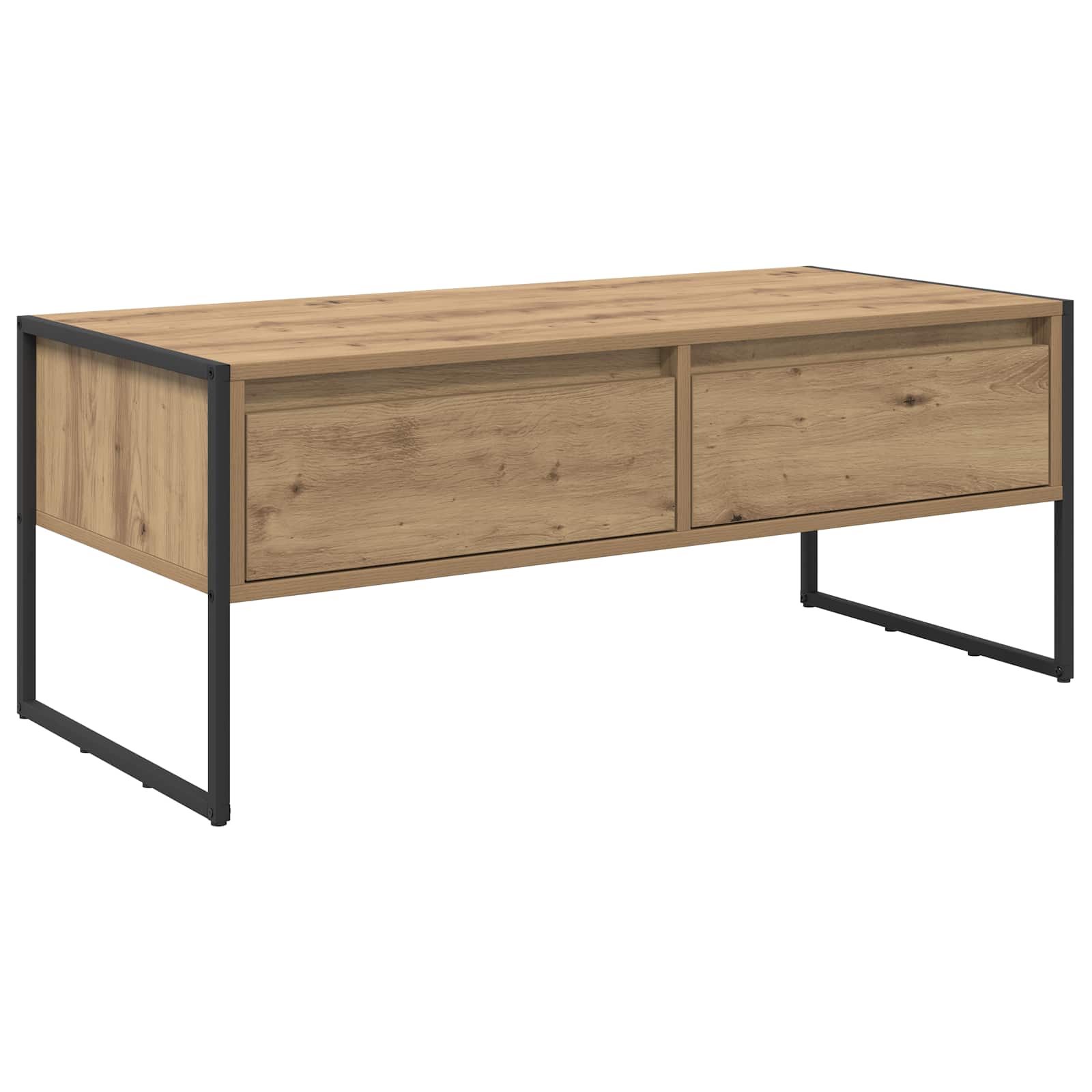 Couchtisch Kunsthandwerk Eiche 100 x 46 x 40 cm Holzwerkstoff
