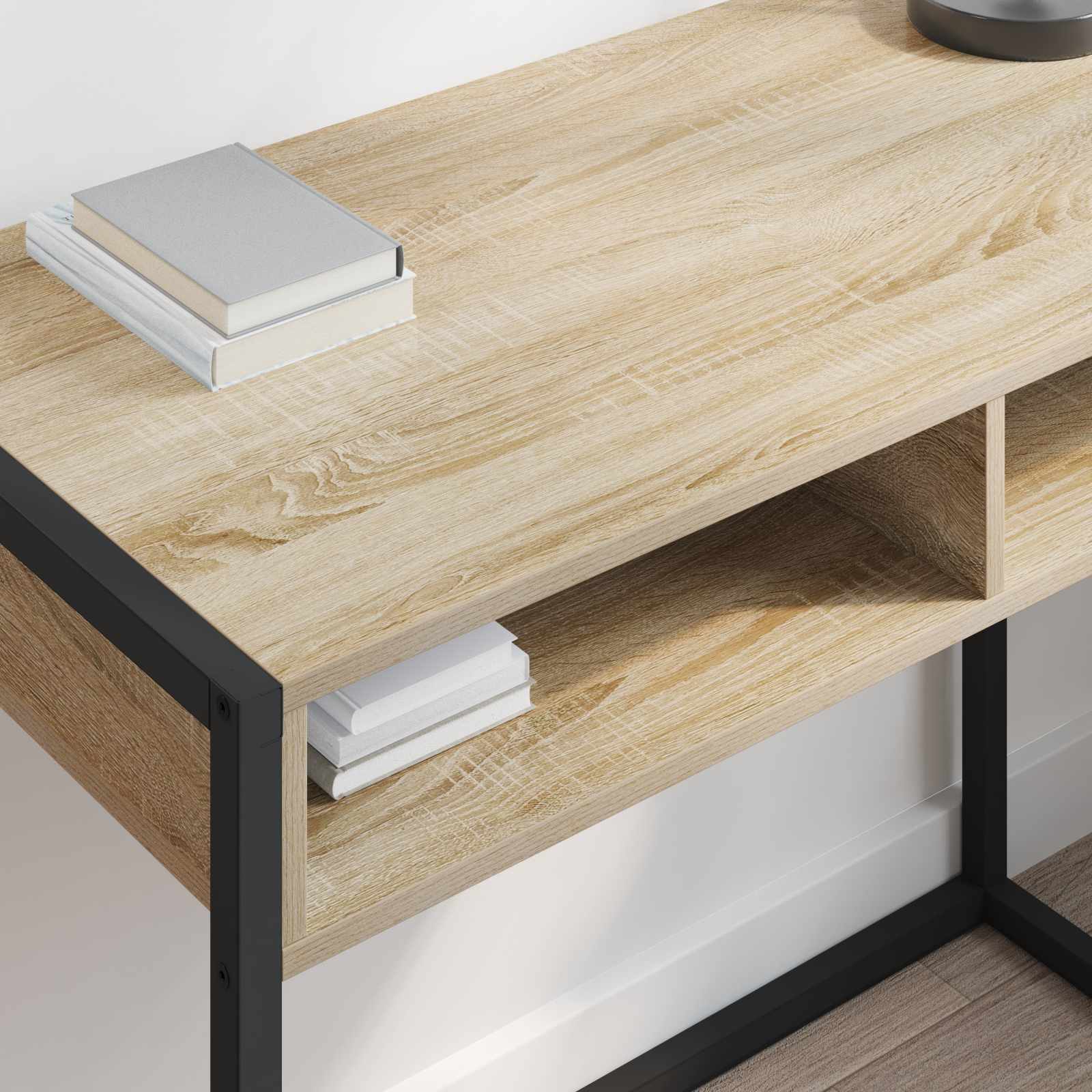 Schreibtisch mit Speicher Sonoma 100 x 50 x 75 cm Holzwerkstoff