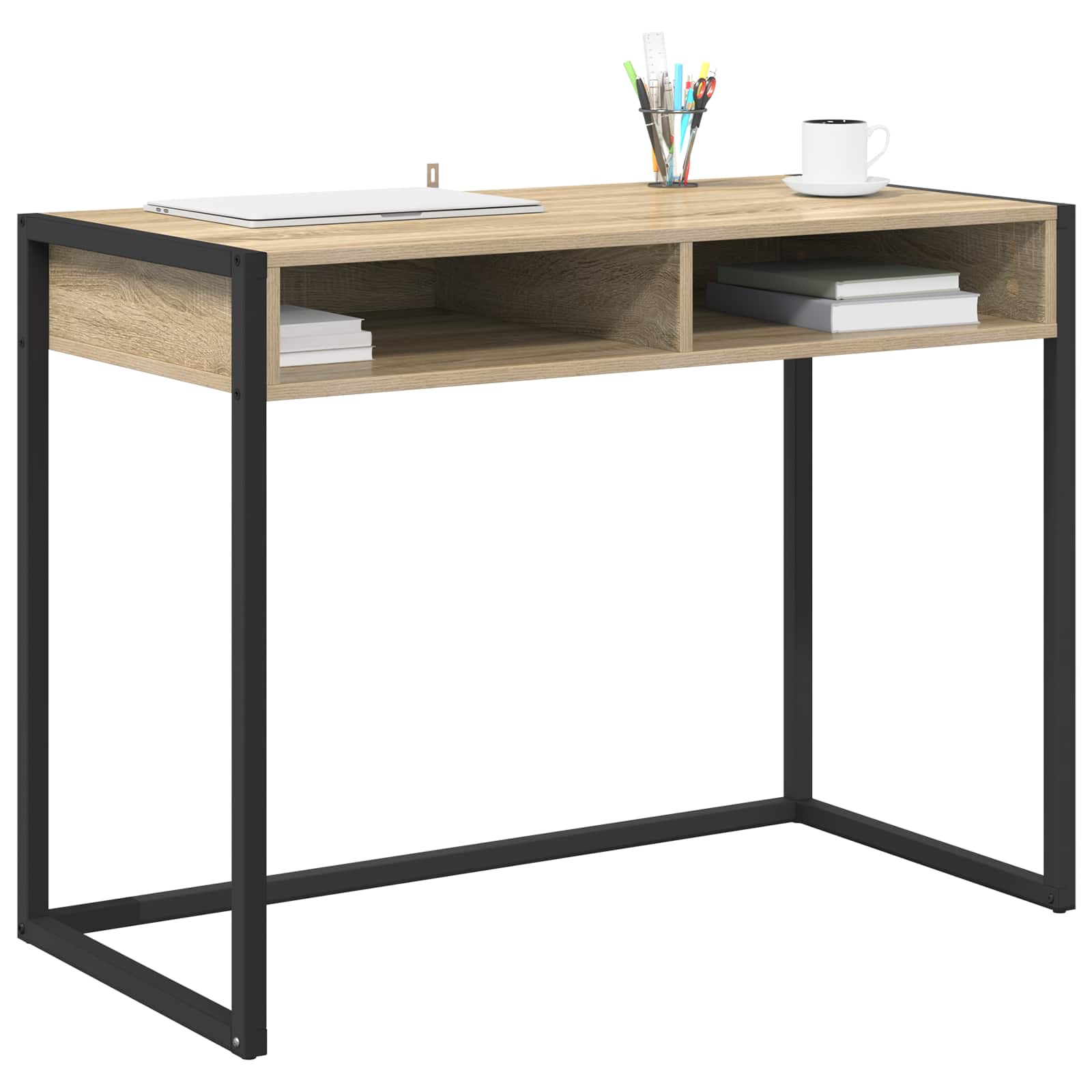 Schreibtisch mit Speicher Sonoma 100 x 50 x 75 cm Holzwerkstoff